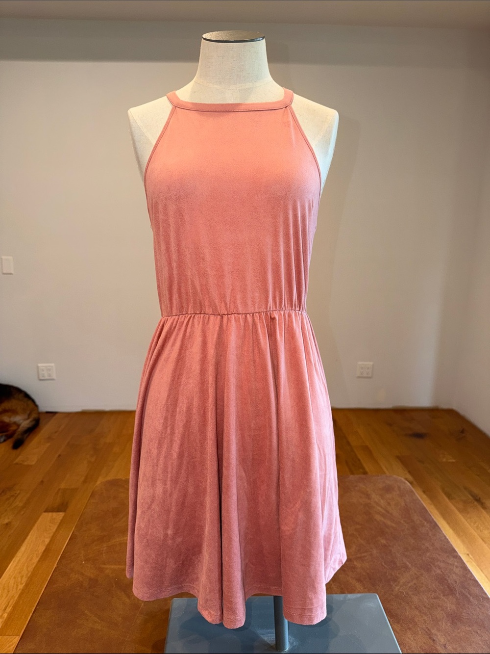 Charlotte Russe Blush Halter Mini Dress